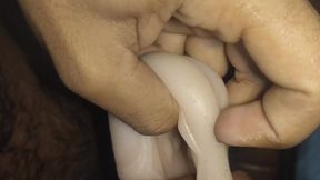 Solo boy masterbate with sex toy