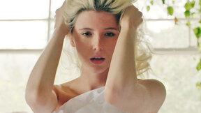 Petite Asian STEPMOM Cara Pin exposing hot body while posing in sexy lingerie