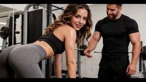 i seduce the gym trainer to fuck me when the gym closes - ai porn