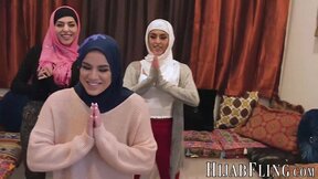 Arab girls Audrey Royal and Sophia Leone are sharing a BBC with Monica Sage