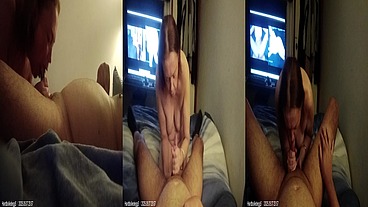 Hardboiledegg3 -& Amber has come over for another suck and puff while im watching porn in the back ground Homemade Melbourne Vic Jul 05, 2025 14mins long