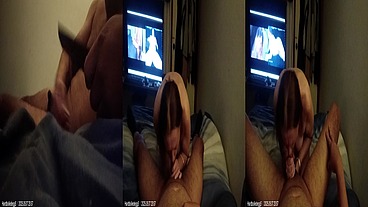 Hardboiledegg3 -& Amber has come over for another suck and puff while im watching porn in the back ground Homemade Melbourne Vic Jul 05, 2025 14mins long