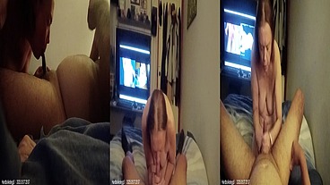 Hardboiledegg3 -& Amber has come over for another suck and puff while im watching porn in the back ground Homemade Melbourne Vic Jul 05, 2025 14mins long