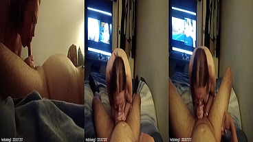 Hardboiledegg3 -& Amber has come over for another suck and puff while im watching porn in the back ground Homemade Melbourne Vic Jul 05, 2025 14mins long