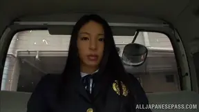 Car sex with nice sexy teen Kanon Takikawa