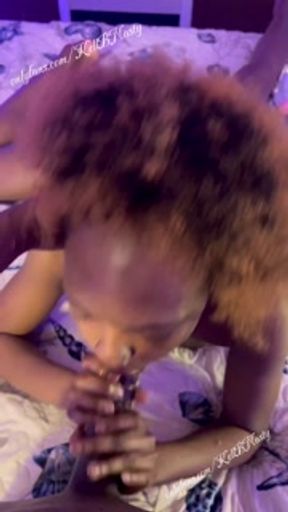 Wett Pussy Bubble Butt Freak takes Dick all in her stomach ! Pt 1