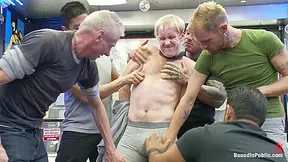 Two Thugs Drag A Businessman Into A Porn Shop And Strip Him Of His Manhood