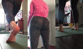 Wrinkled Soles Destroyed in Real Gym Workout Husband POV