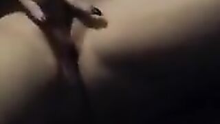 Quick Twat Rubbing Hiding from the Party