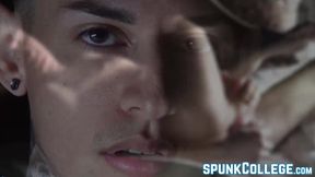 Seductive Jordan Beatz teases his awesome body and aroused dick