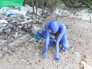 Body Painting, Bodypaint - Blue Digitmon
