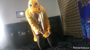 Renee Sakuya in a Charizard Suit Dancing, Silent Film