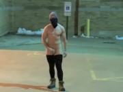 Slut Friday West public naked ass toying outdoor at night