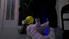 Playing Puppies Sneakers, Smelly Socks, Feets and the Yellow Balloon