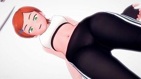 Horny Gwen Ditches Workout for Bedroom Fucking in Ben 10 Adult Version