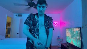 living life and self playing with my glow butt plug