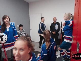 Large Booty Teen Seduces Cameraman in the Locker Room