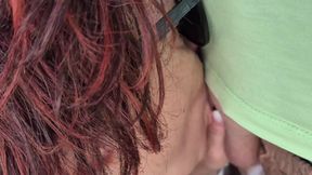 Cock-sucking and Cum on the Glasses