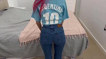 Argentine neighbor's sultry request: 'Comin' over for explicit webcam sessions in those skin-tight jeans'