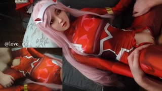 Fucking Zero Two sex doll until I cum deep inside of her delicious pussy