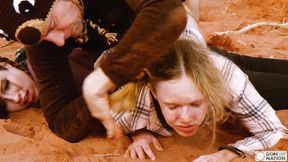 ”COUGAR gets filthy assfucking in the dirty while cuck hottie assists”