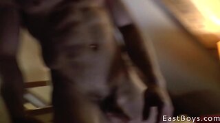 Muscular larry mccormick in an attic apartment