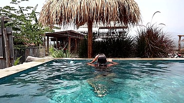 Masturbation in a Public Pool in Thailand
