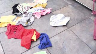 Blonde Step-Sister is Bored and Annoyed but Let's Him Cum - Dixie Lynn -