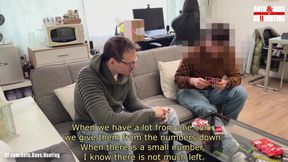 Straight Young Hairy Plumber Get's Sucked and Jerked After a Game of Uno with Mike