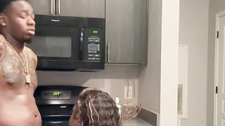 Big Ass Ebony Gets Fucked In The Kitchen