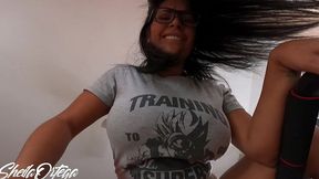he gets horny watching me working out, he eats my pussy and we fuck - sheila ortega