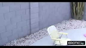 Terrasse Temptation with German Housewife