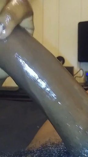 BBC Tease Slow Passionate Wank Cumshot