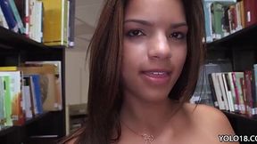 Library Lust: 18-Year-Old Carrie Brooks Pounded Hard