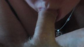 Beautiful blowjob from mother-in-law and throbbing cock