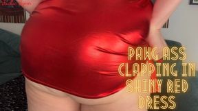 PAWG Ass Clapping in Shiny Red Dress 1080p