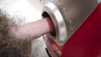 Solo Guy Edges and Cums Inside Vacuum Cleaner Hose