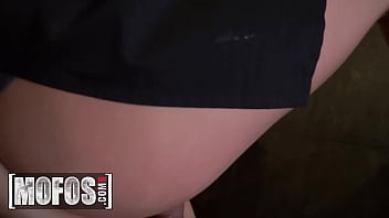 Barmaid Rihanna Samuel gets a pounding and messy cumshot