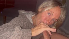 POV Blowjob with Cum for My Fans to Cum with.