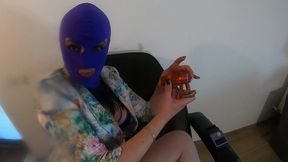 smoking, dirty talk & pussy tease in floral blazer