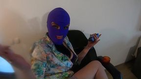 smoking, dirty talk & pussy tease in floral blazer
