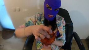 smoking, dirty talk & pussy tease in floral blazer