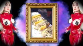 Get off on food and eat your spunk too, fat bitch ! - ASMR