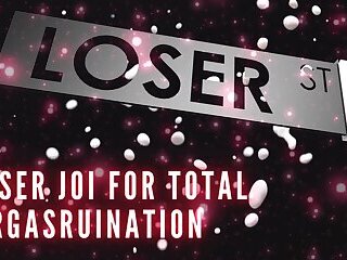 Loser JOI for Total Orgasruination