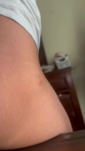 Riding one of my dildos on my bed