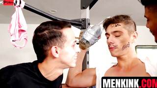 "Double Penetration Threesome - Bound Slut Sandra Shine Gets Stuffed By Two Hunks"