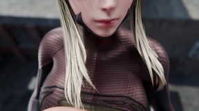 Dark Suit Supergirl