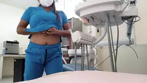 dental student masturbates in the doctor&#039;s office