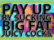 A fag Gas Station Owner teaches a loser that cant pay how to suck cock for Payment
