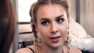 HORNY HOSTEL - Young Blonde Alecia Fox Gets Dared To Fuck With BBC - LETSDOEIT